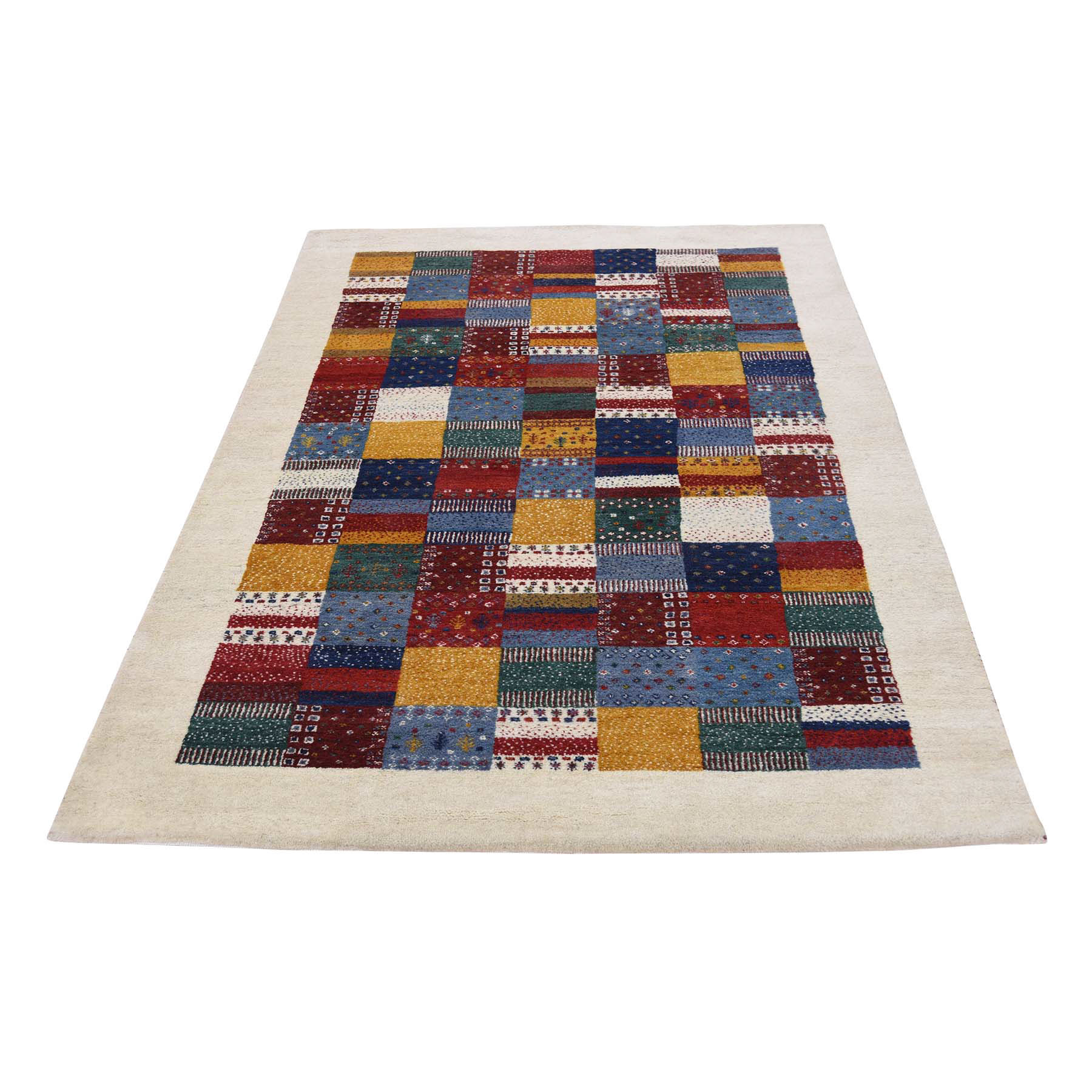 N/A Wool Hand-Knotted Area Rug 4'0
